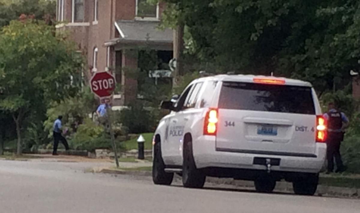Police at scene where two officers shot in St. Louis