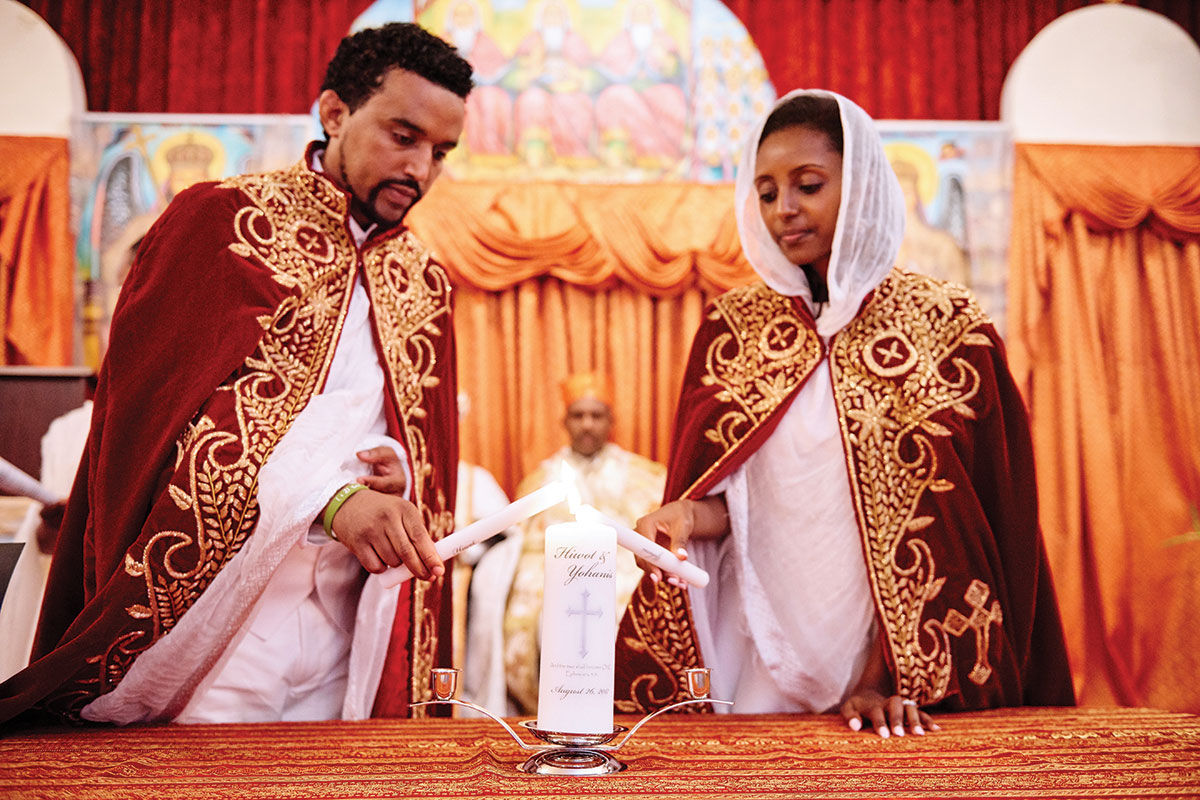 Ethiopian wedding projects church white party for 600