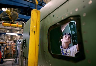 Boeing F/A-18 fighter jet manufacturing in 51