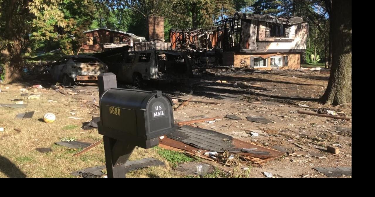 The scene of the home explosion