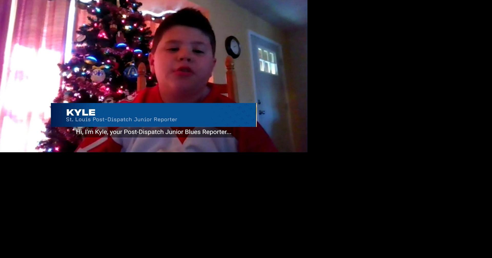 Watch Blues Junior Reporter Kyle interview Scott Perunovich