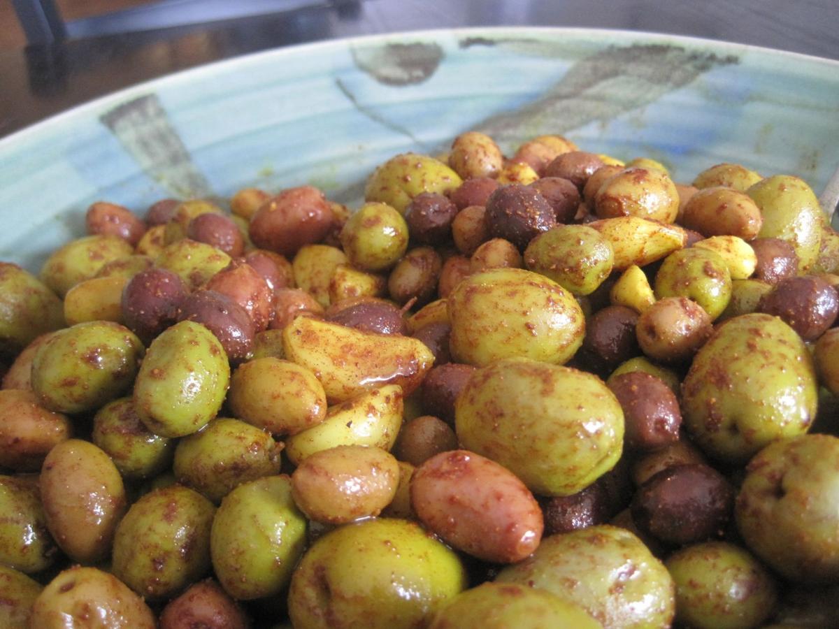 Special Request Marinated Olives from Edibles & Essentials for publication October 28, 2020