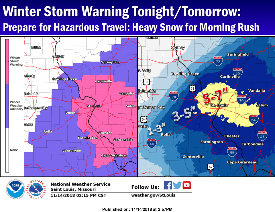 Winter storm forecast to dump more than 7 inches over parts of St. Louis area | Metro | 0