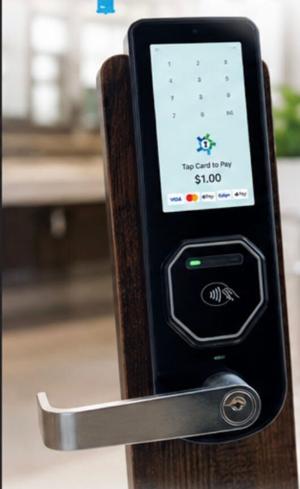 The Flush-Locks smart lock allows businesses to charge for access to bathrooms using cashless payments.