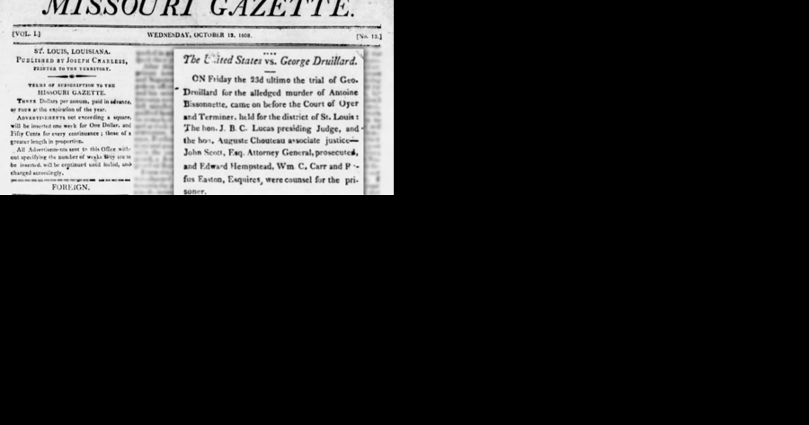Sept. 23, 1808: Frontier murder trial ends in acquittal - Vimarsana News