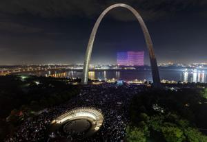Fireworks over St. Louis