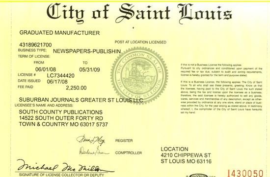 city of washington mo business license search