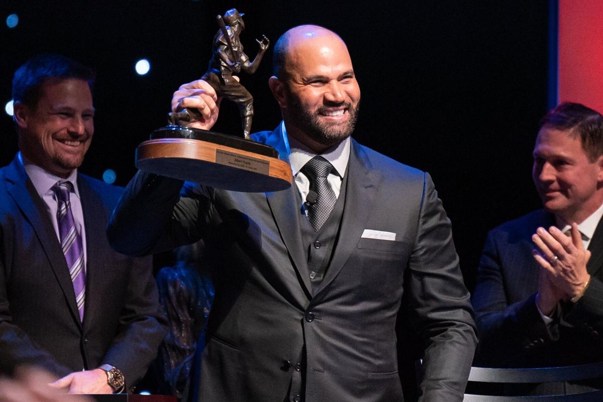 BenFred: With tears in his eyes, Albert Pujols accepts Stan Musial Lifetime  Achievement Award