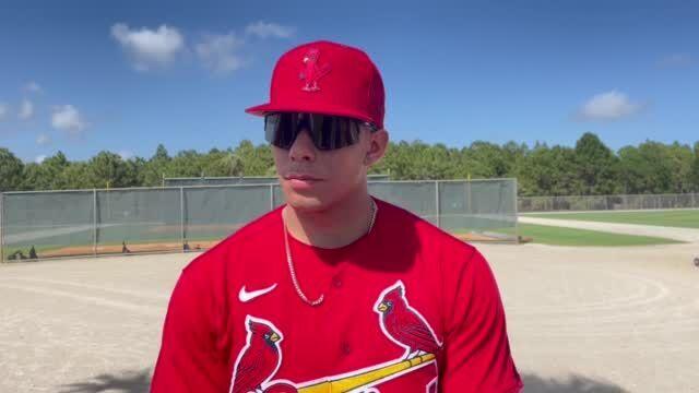 spring training cardinals meet new players st. louis jupiter roger dean  stadium - Viva El Birdos