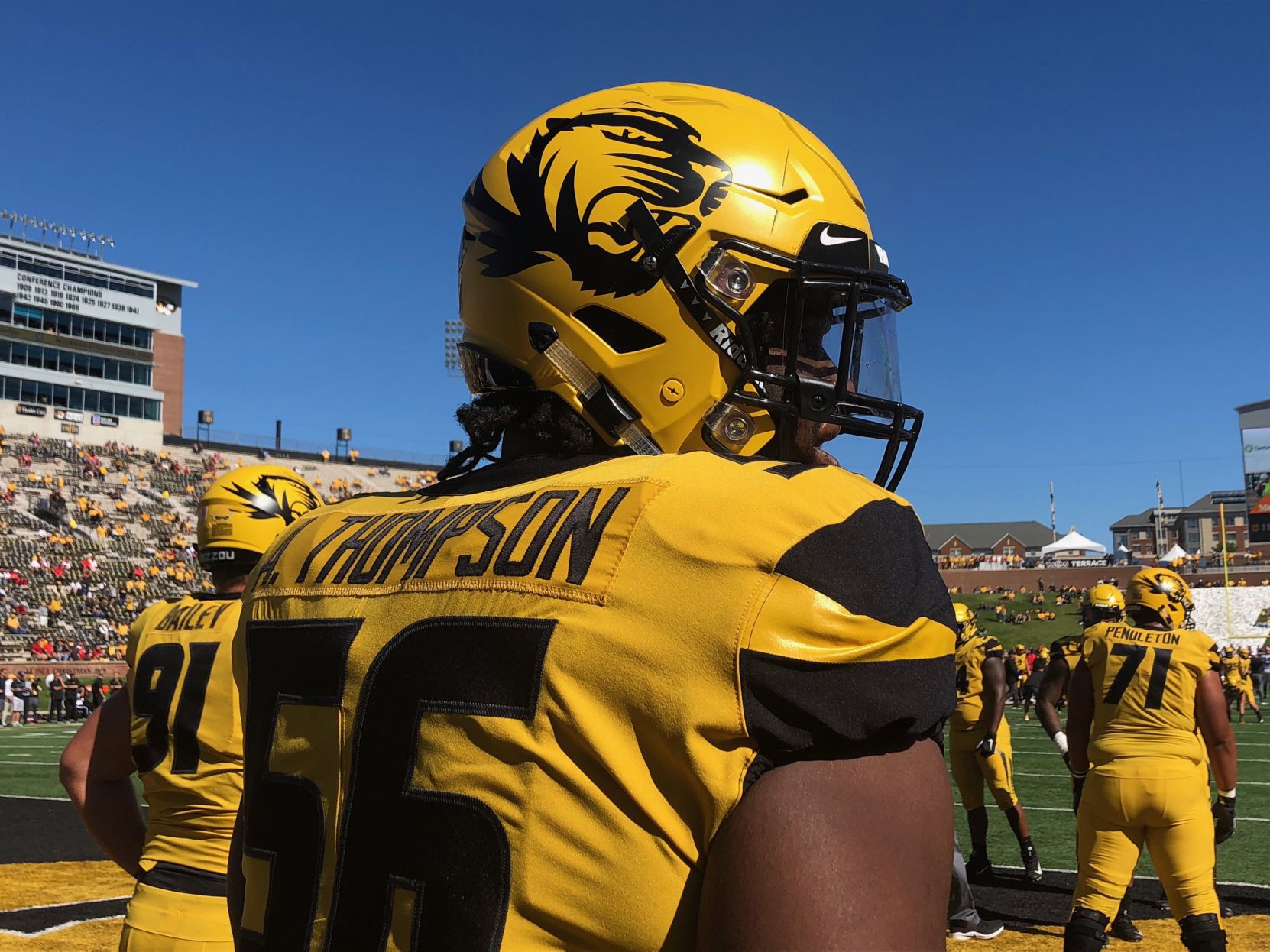 mizzou gold helmet