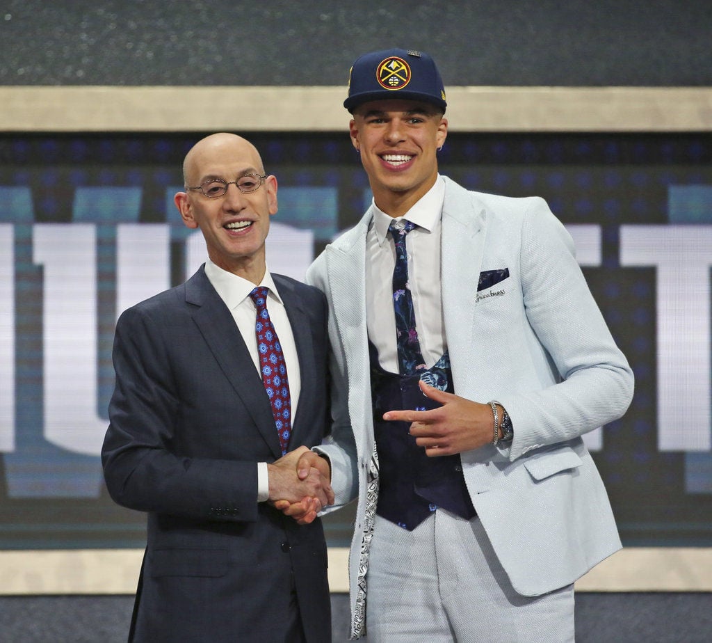 Trae Young went with suit shorts for draft