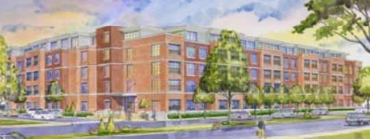 Rendering of planned Soulard apartment building