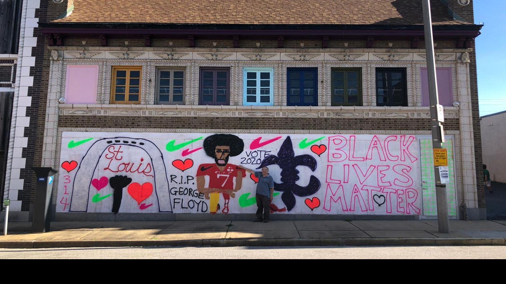 Artist S Black Lives Matter Mural Is Whitewashed By City Contractor Metro Stltoday Com