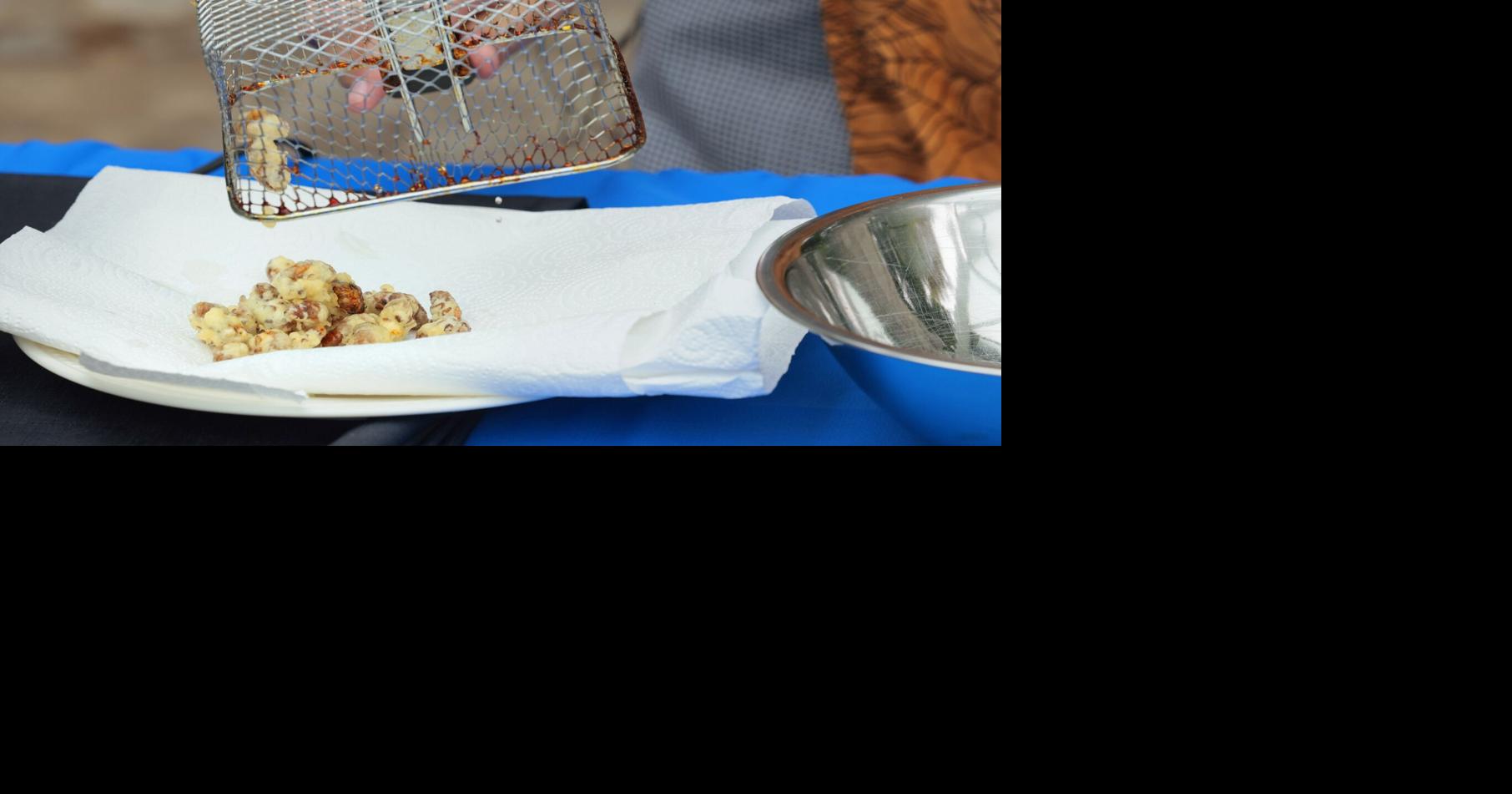 Cicadas cooked to perfection at Sachs Butterfly House