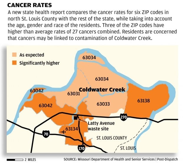 Another lawsuit claims cancers caused by Coldwater Creek in north St. Louis County | Health ...