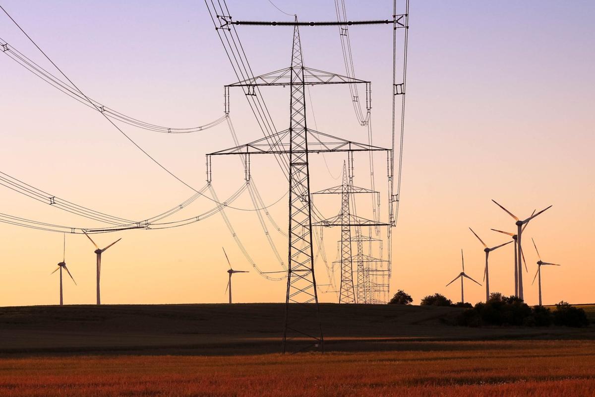Transmission lines and wind turbines