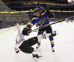 Three new faces in lineup for Blues against Sharks