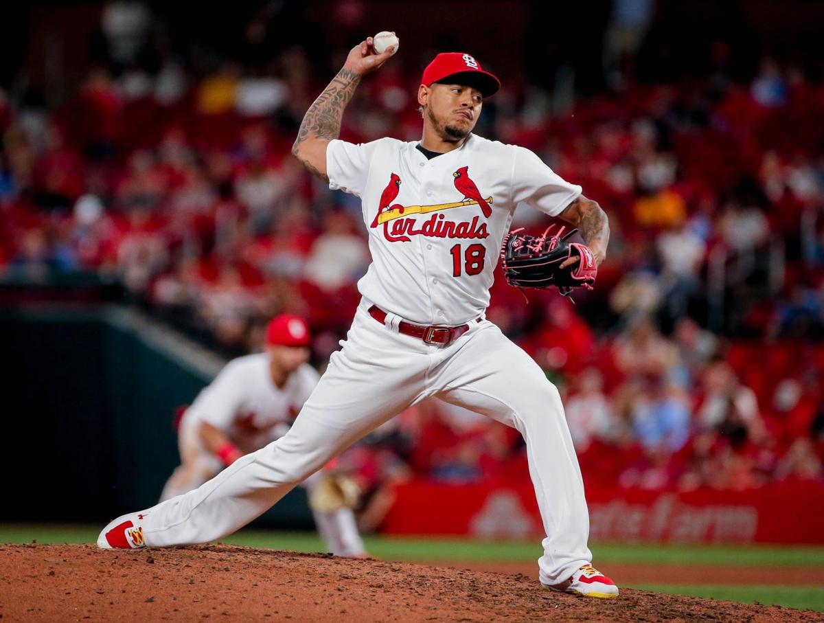 St. Louis Cardinals take on the Miami Marlins at Busch