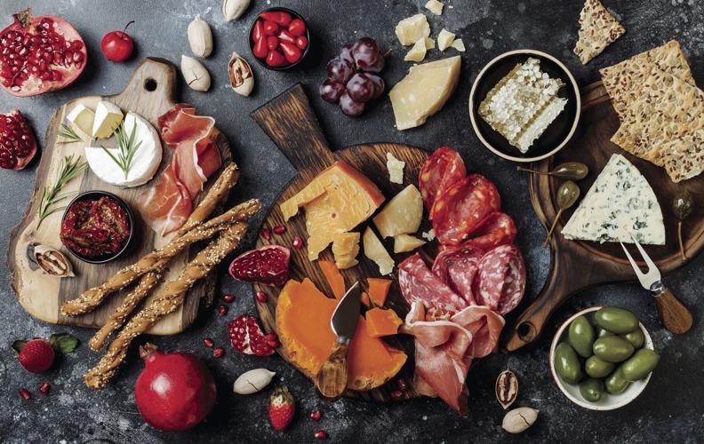 Appetizers,Table,With,Italian,Antipasti,Snacks.,Brushetta,Or,Authentic,Traditional