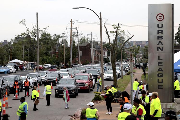 Cars wrap around the block twice-over for Urban League large-scale distribution event