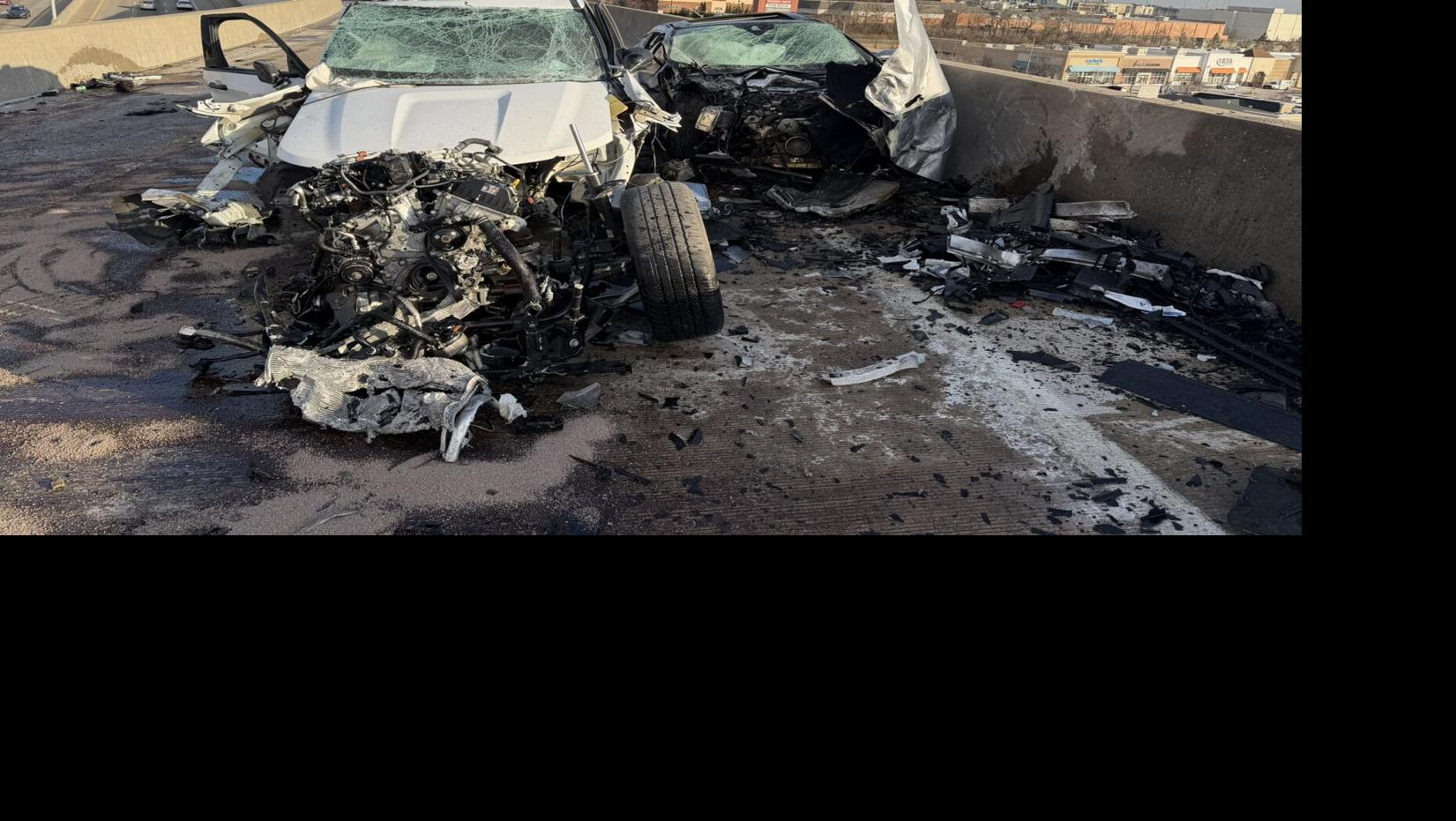2 men dead, 2 St. Louis police officers injured in crash on I-170 ramp