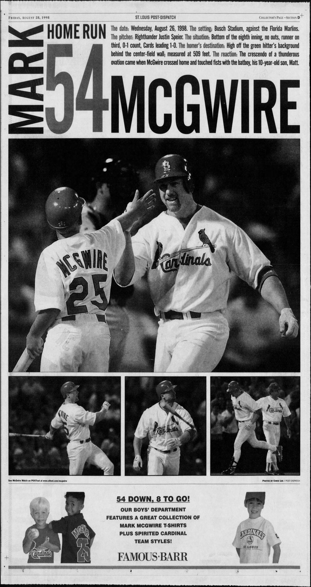 Mark McGwire - St. Louis Cardinals - Home Run #78, September 27
