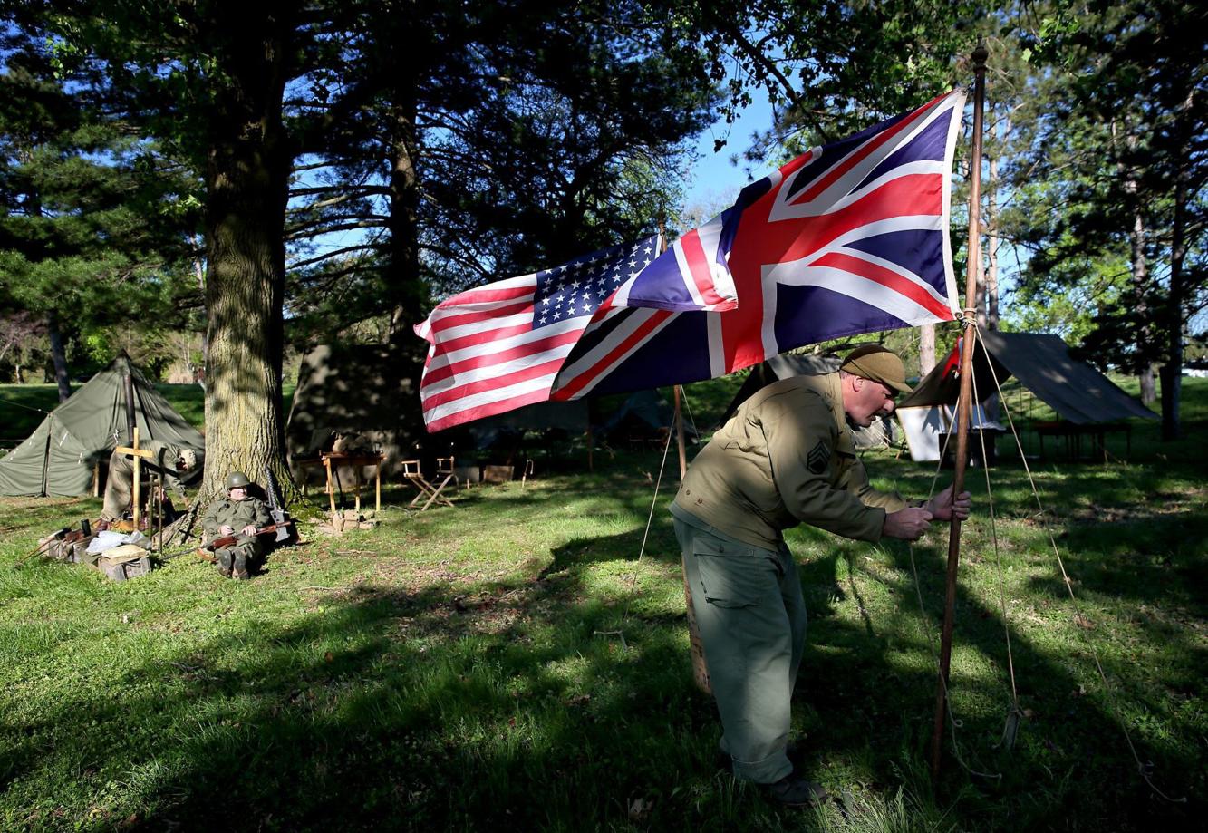 World War II reenactment camp Jefferson Barracks Park