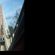 How did J.B. Forbes get that picture of the Screamin' Eagle at Six Flags?