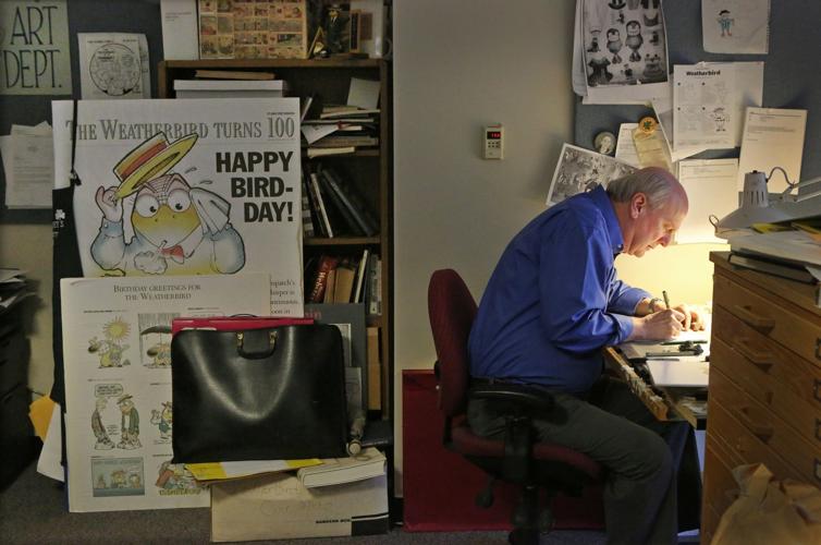 Artist Dan Martin is the man behind the Weatherbird