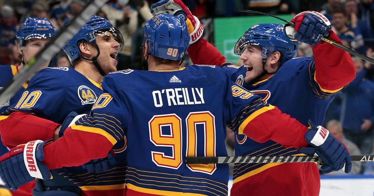 Blues do it again, coming from behind for a 5-3 win over Nashville