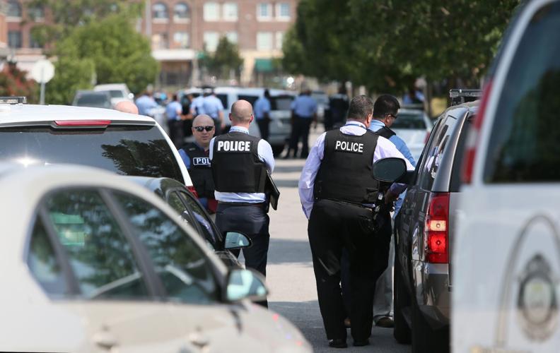 Police officers shot north of downtown St. Louis