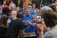 Blues get the faithful excited at Ballpark Village