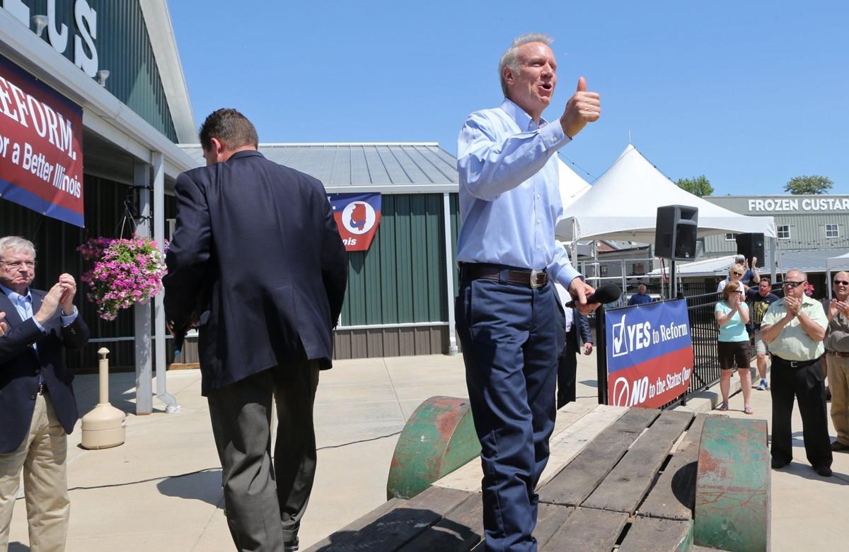 Gov. Bruce Rauner visits Eckert's in Belleville