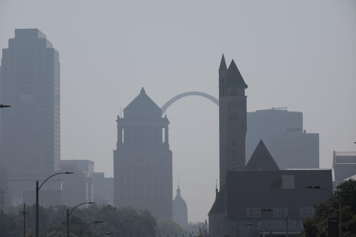 Hazy skies