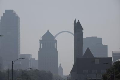 Hazy skies