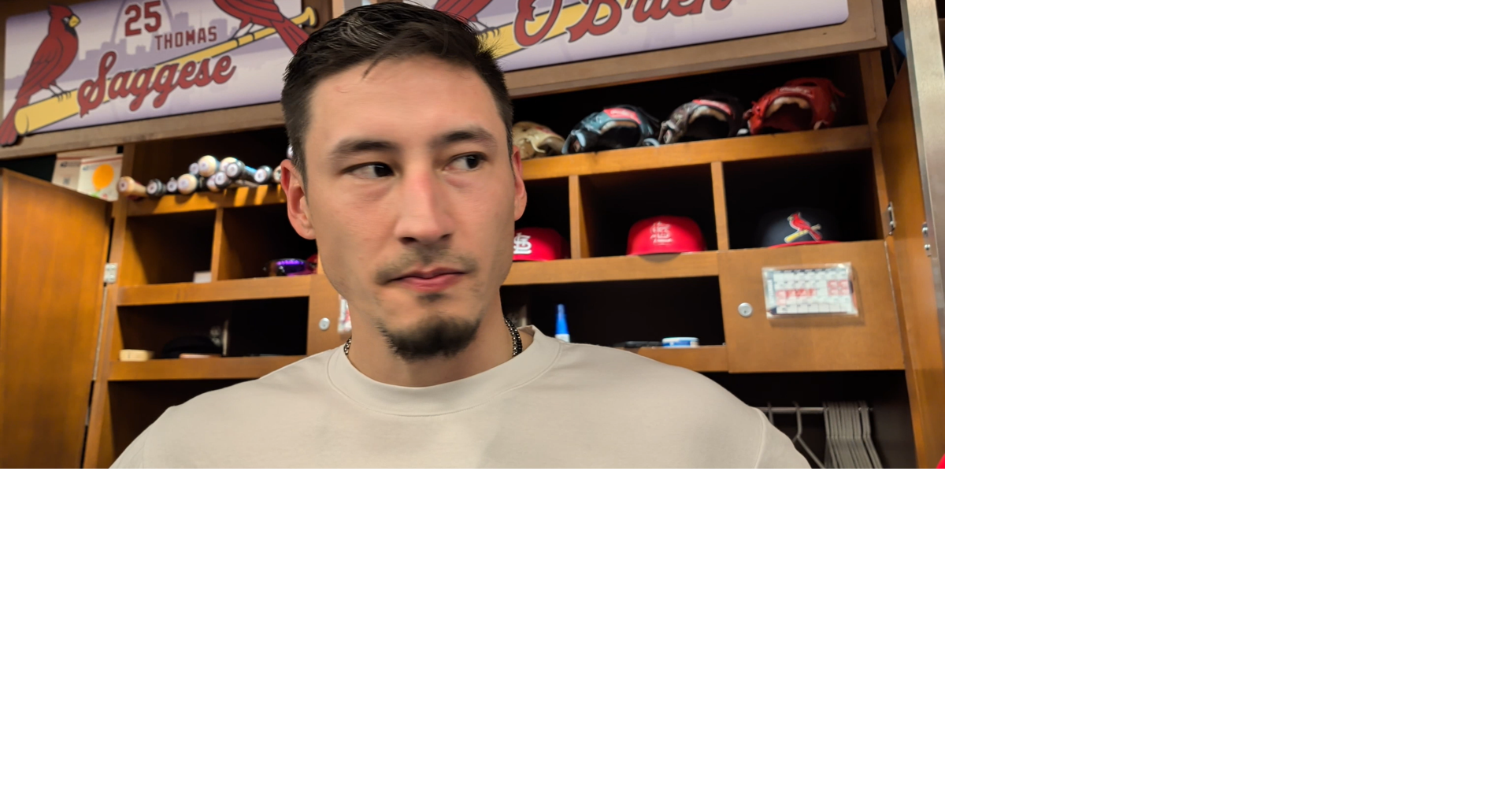 Cardinals' Riley O'Brien describes some 'front leg' mechanical issues he's addressing
