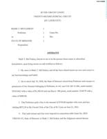 Mark McCloskey's affidavit