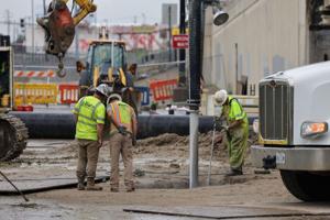 I-44 prepares to open as sinkhole near America’s Center is filled and repaired