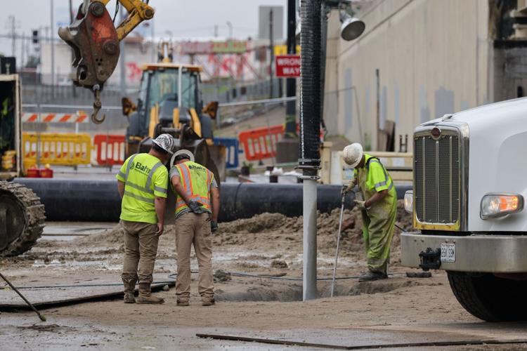 I-44 prepares to open as sinkhole near America’s Center is filled and repaired