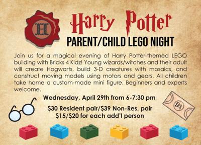 Harry Potter parent-child Lego night builds Hogwarts fun
