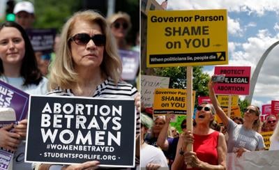 Dueling abortion protests in 51 in 2019
