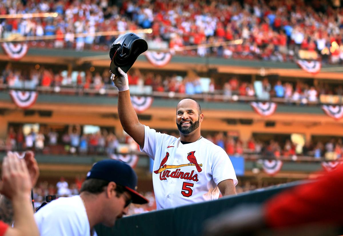 Men's St. Louis Cardinals Albert Pujols Light Blue Alternate