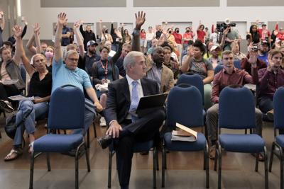 Residents voice concerns over proposed data center near Armory during town hall meeting