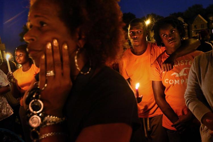Vigil held for Mansur Ball-Bey, killed by police