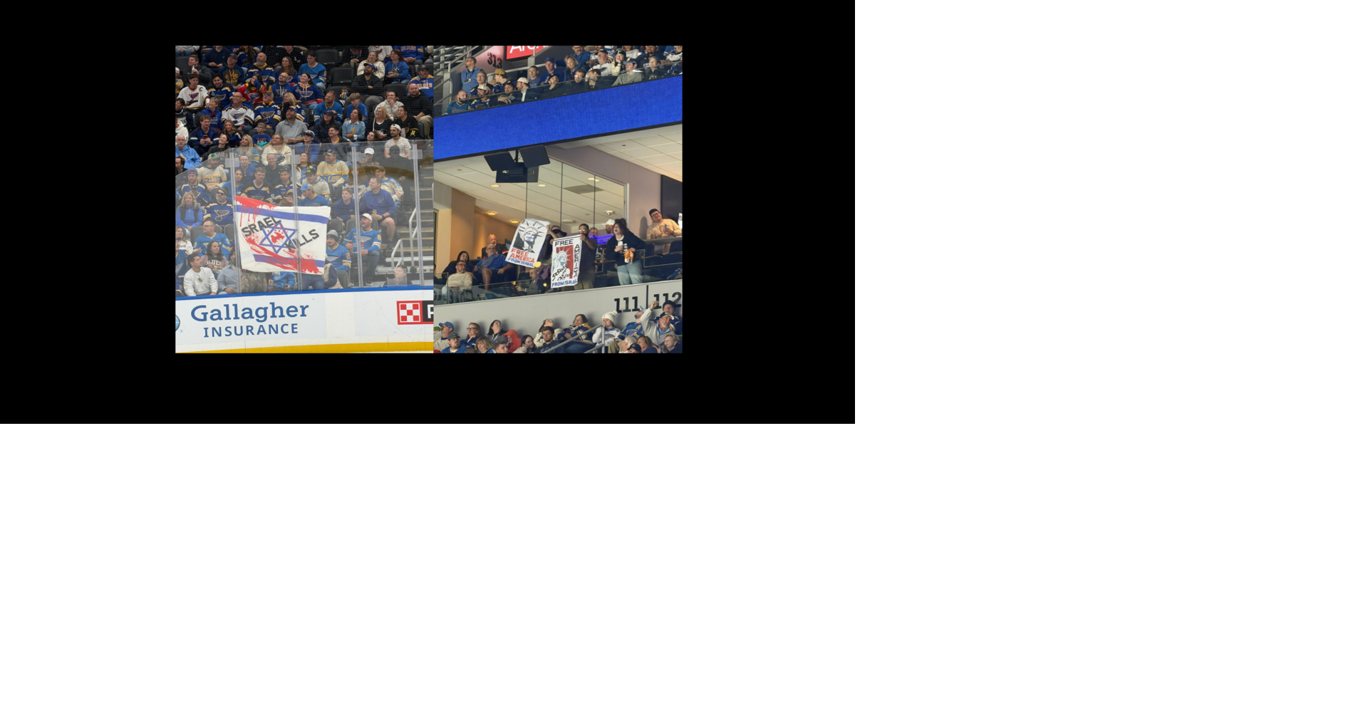 Blues condemn 'messages of hate' displayed at home game last week