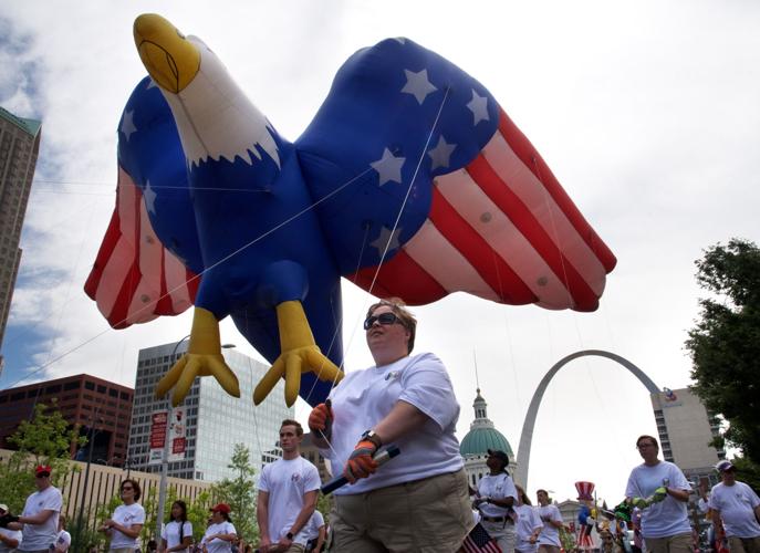 A Giant parade  vip in the city