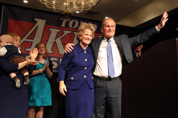 Akin election party