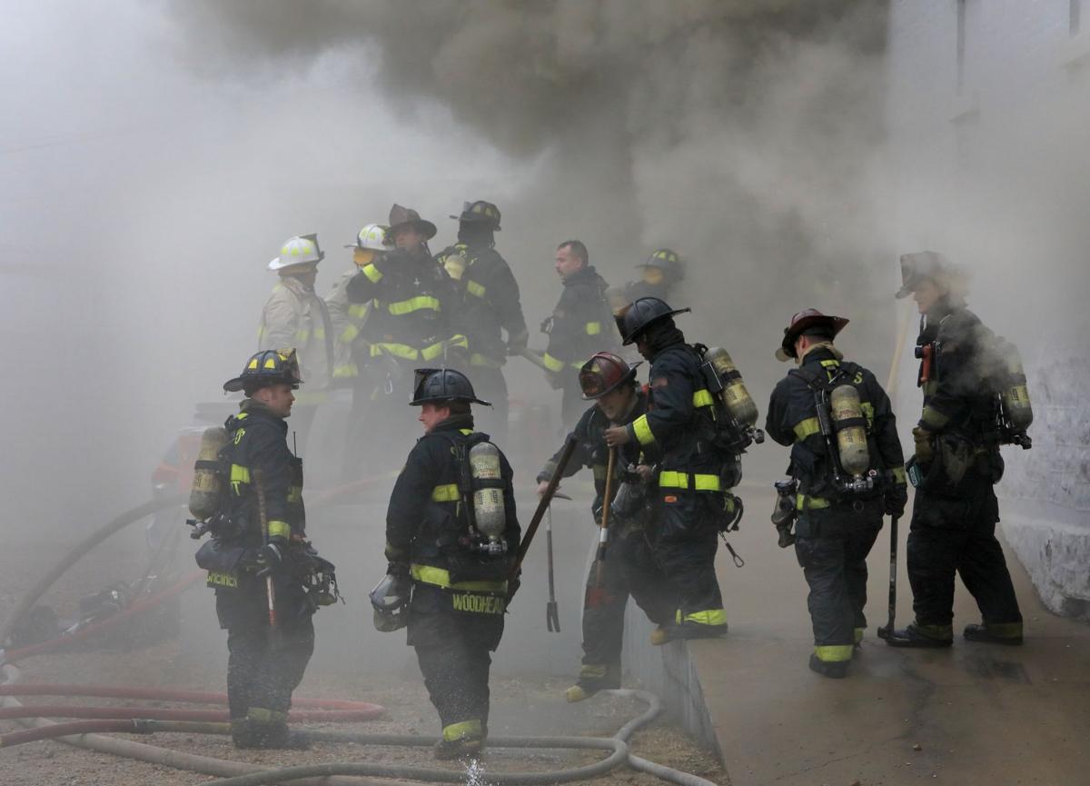 Five alarm warehouse fire in St. Louis