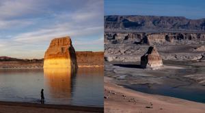 Lake Powell, the vital reservoir for the Southwest, hits record low water levels