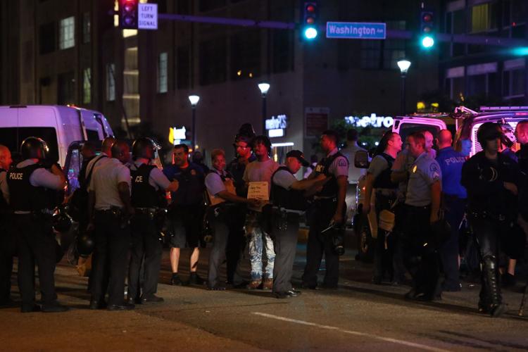 Police arrest protesters